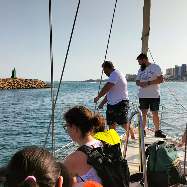 Salida de muestreo de la calidad del agua en Roquetas de Mar (3)
