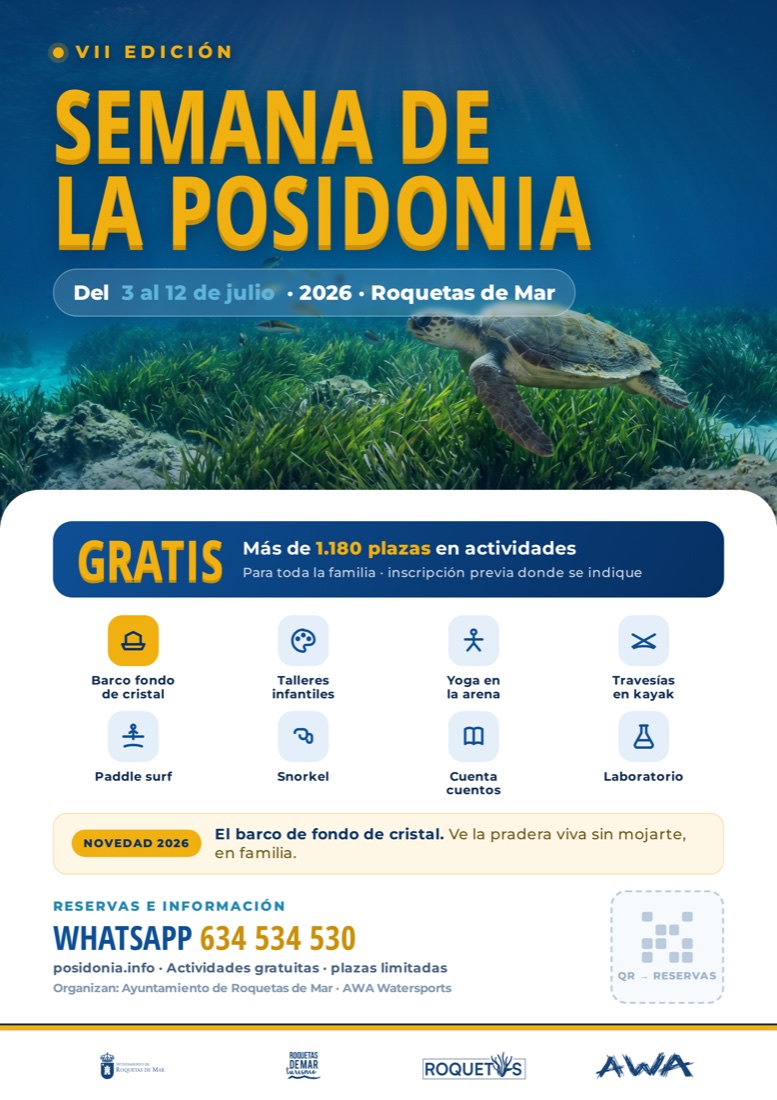 Cartel oficial de la VII Semana de la Posidonia (2026)